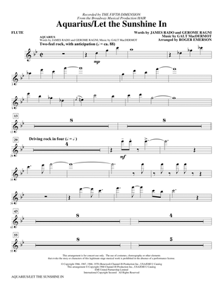 Aquarius / Let the Sunshine In (from the musical Hair) (arr. Roger Emerson) - Flute