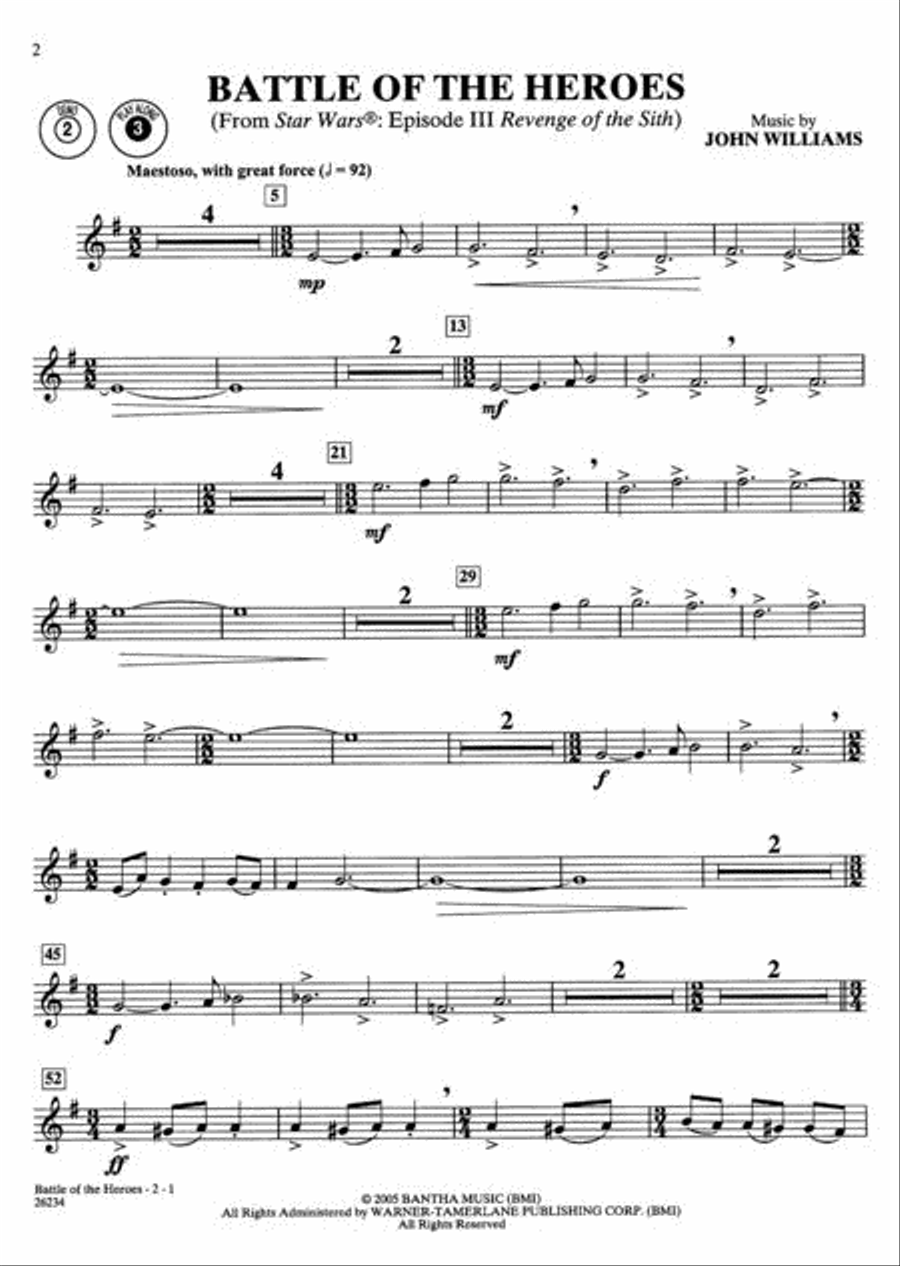 Great Movie Instrumental Solos - Tenor Sax (Book & CD) Tenor Saxophone scores gallery preview page 2