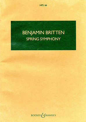 Book cover for Spring Symphony, Op. 44