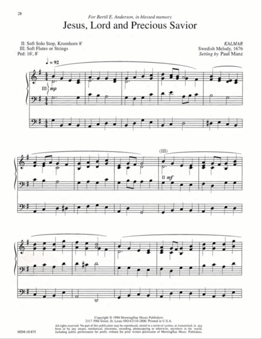 Nine Hymn Improvisations Organ scores gallery preview page 9
