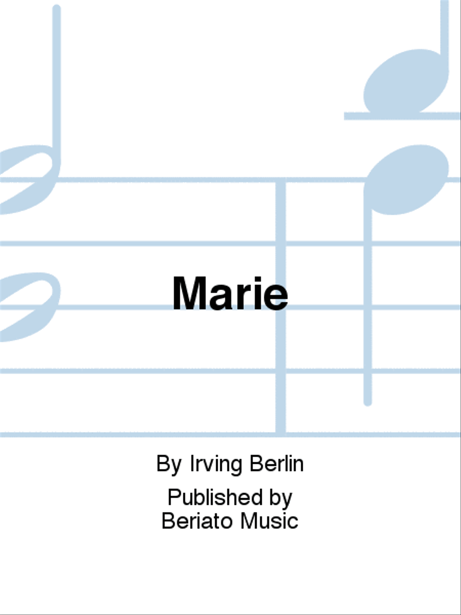 Marie Piano, Vocal, Guitar scores gallery preview page 1
