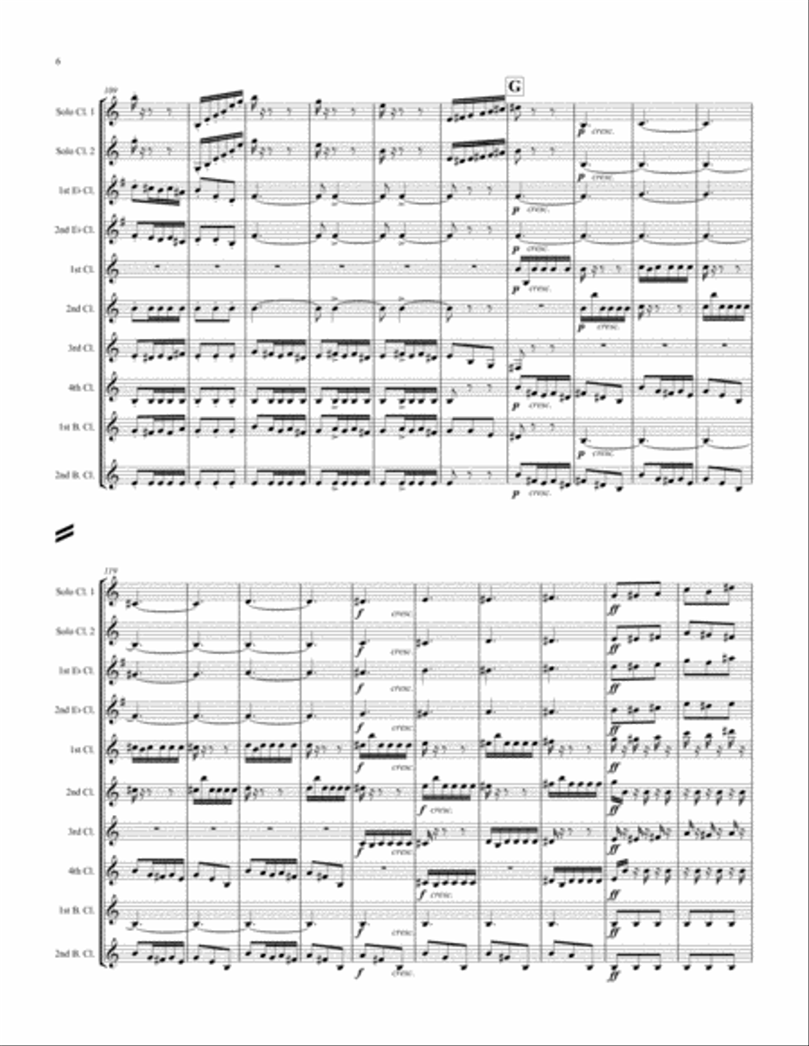 Mendelssohn Scherzo from A Midsummer Night's Dream Woodwind Ensemble scores gallery preview page 6