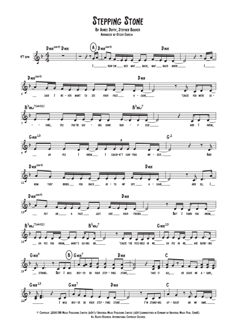 Stepping Stone Piano scores gallery preview page 1