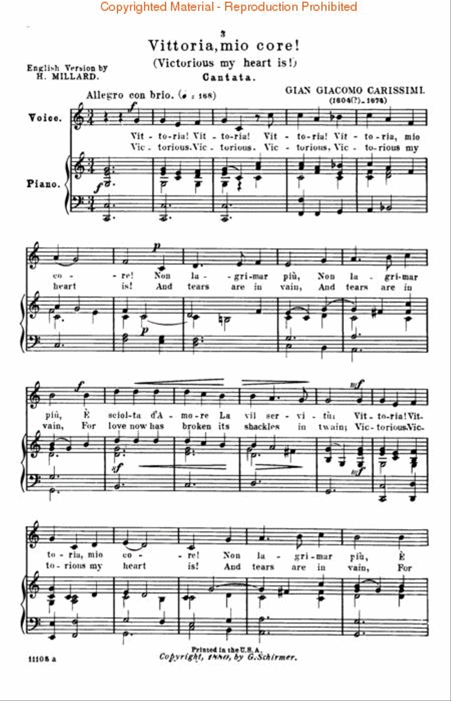 Anthology of Italian Song of the 17th and 18th Centuries – Book I Voice scores gallery preview page 3