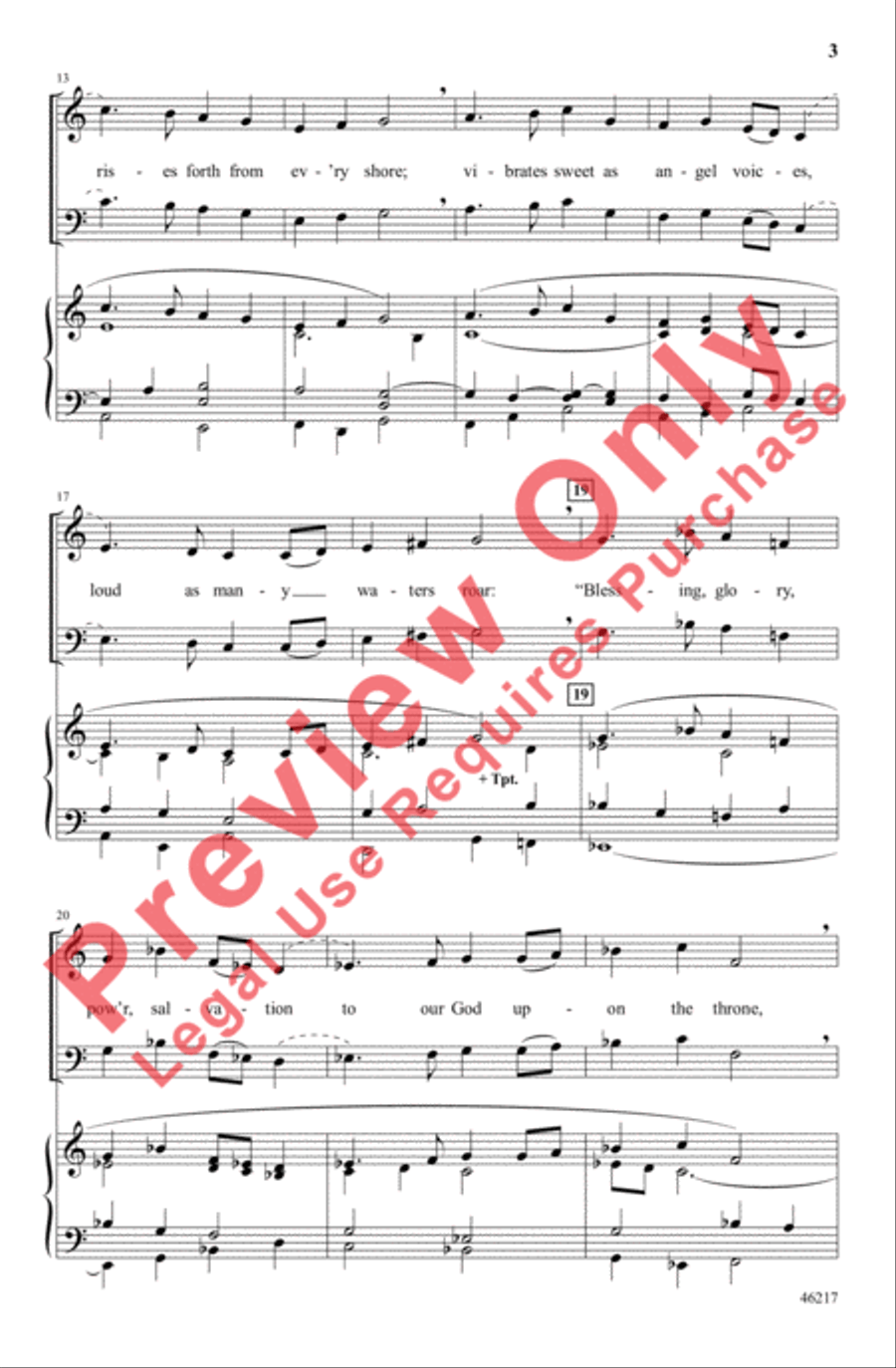 Hark, Creation's Alleluia 4-Part scores gallery preview page 3