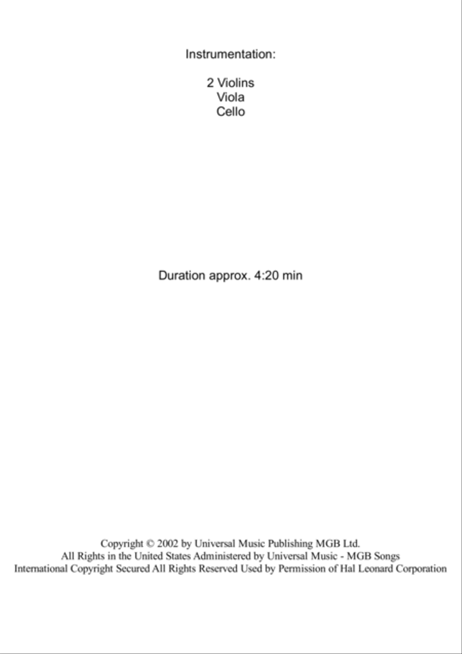 Clocks String Quartet scores gallery preview page 2
