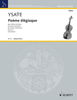 Book cover for Poeme Elegiaque