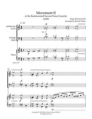 Book cover for Movement II - Rachmaninoff Second Piano Concerto