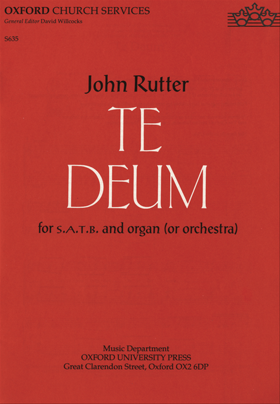 Book cover for Te Deum