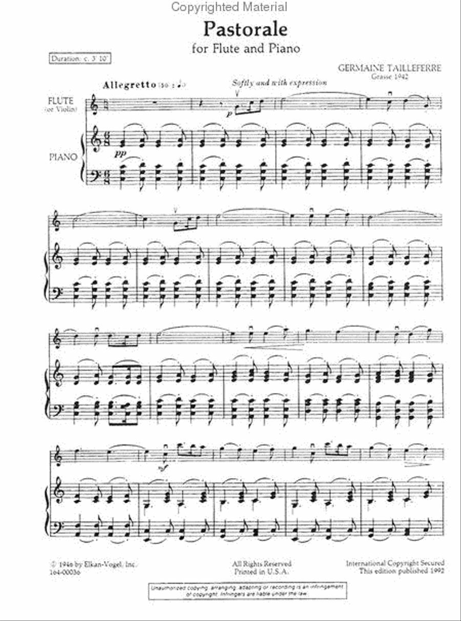 Pastorale Chamber Music scores gallery preview page 2
