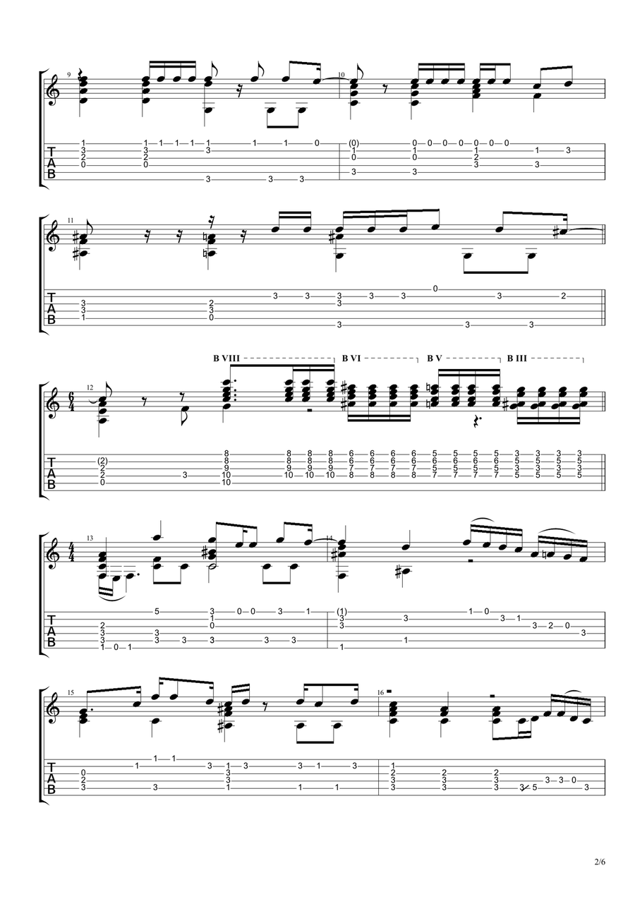 Wild World Acoustic Guitar scores gallery preview page 3