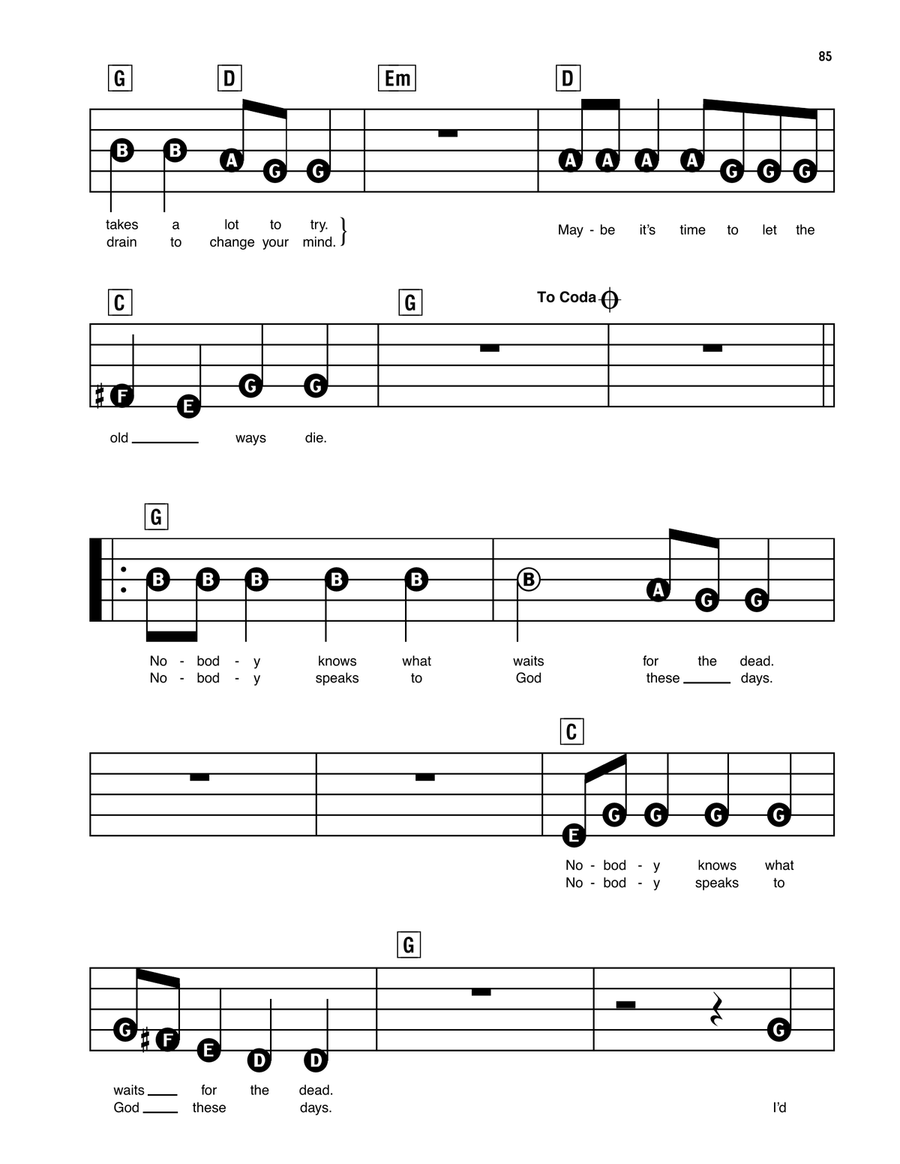 Maybe It's Time (from A Star Is Born) Electronic Keyboard scores gallery preview page 2