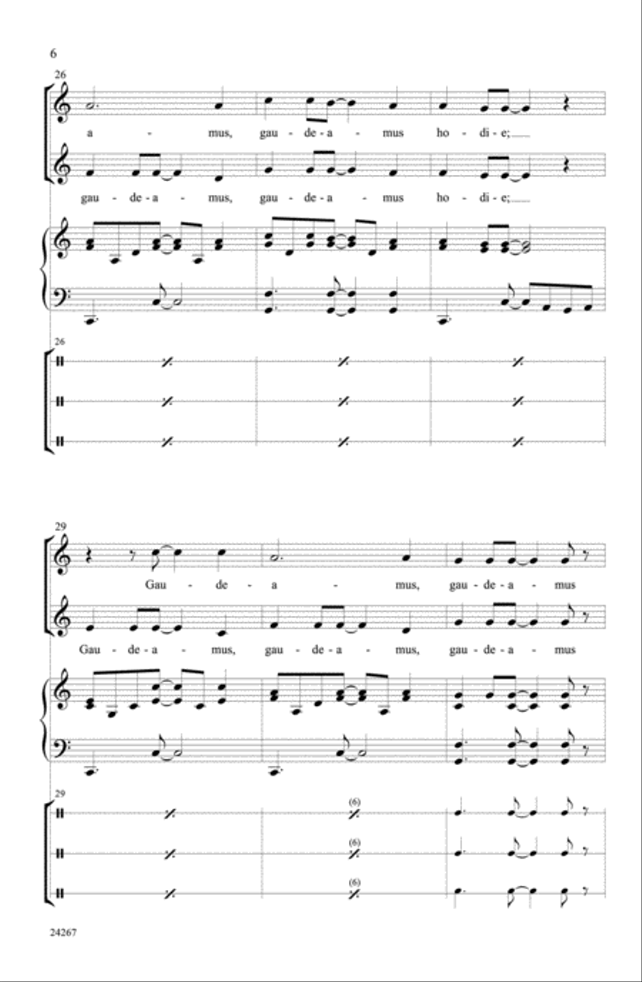 Gaudeamus Hodie Gaudeamus Hodie 2-Part scores gallery preview page 5