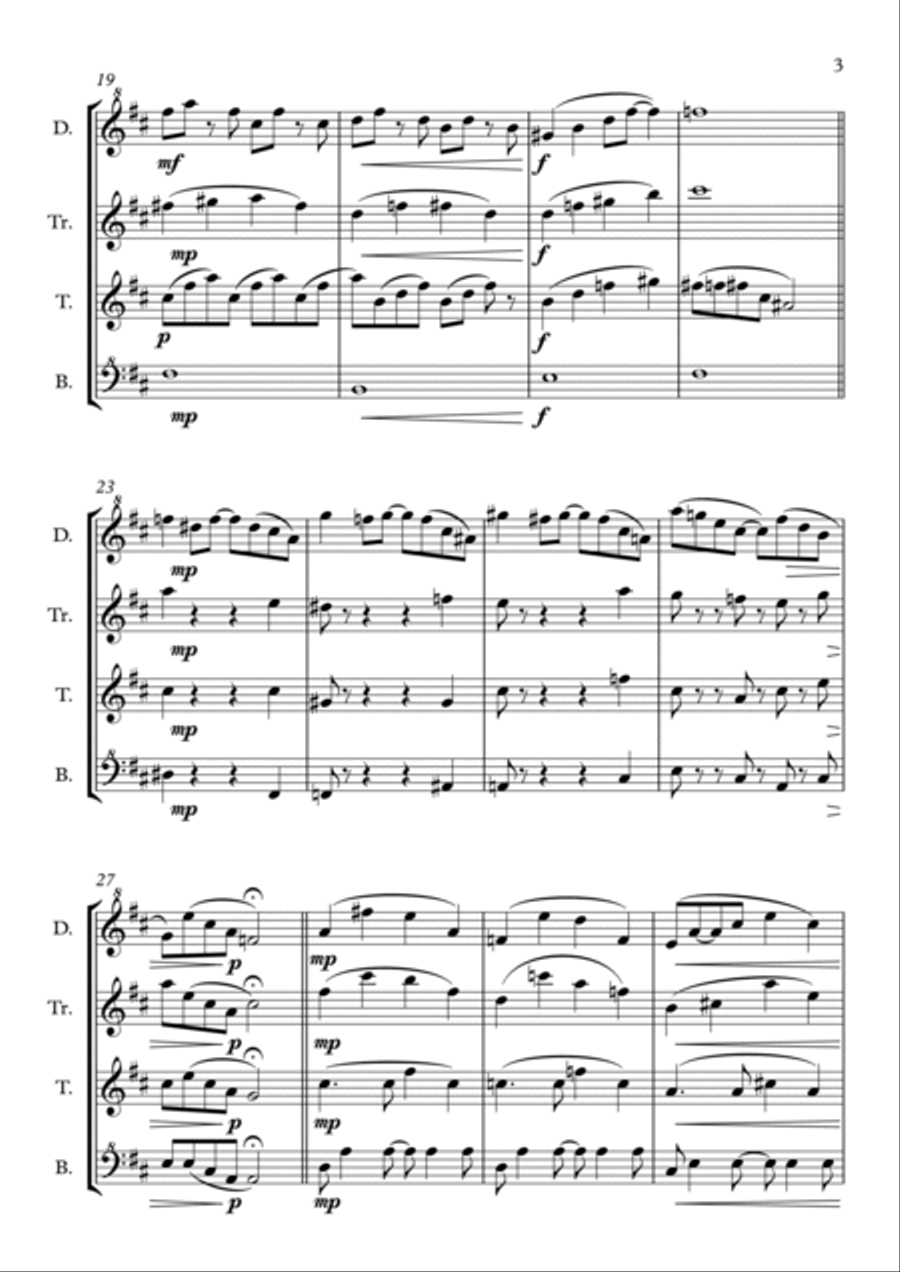 Synastry - Recorder Quartet Chamber Music scores gallery preview page 3