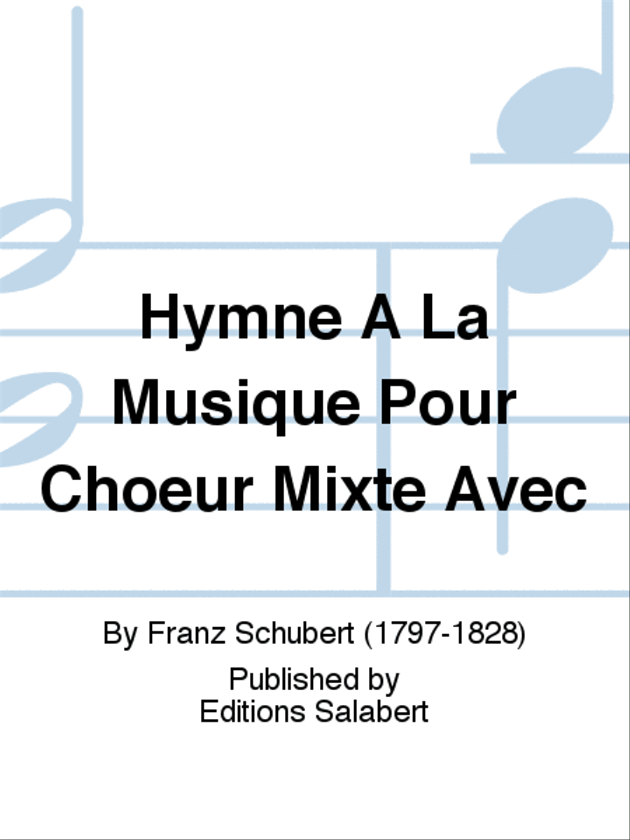 Hymne A La Musique Pour Choeur Mixte Avec Mixed Choir scores gallery preview page 1