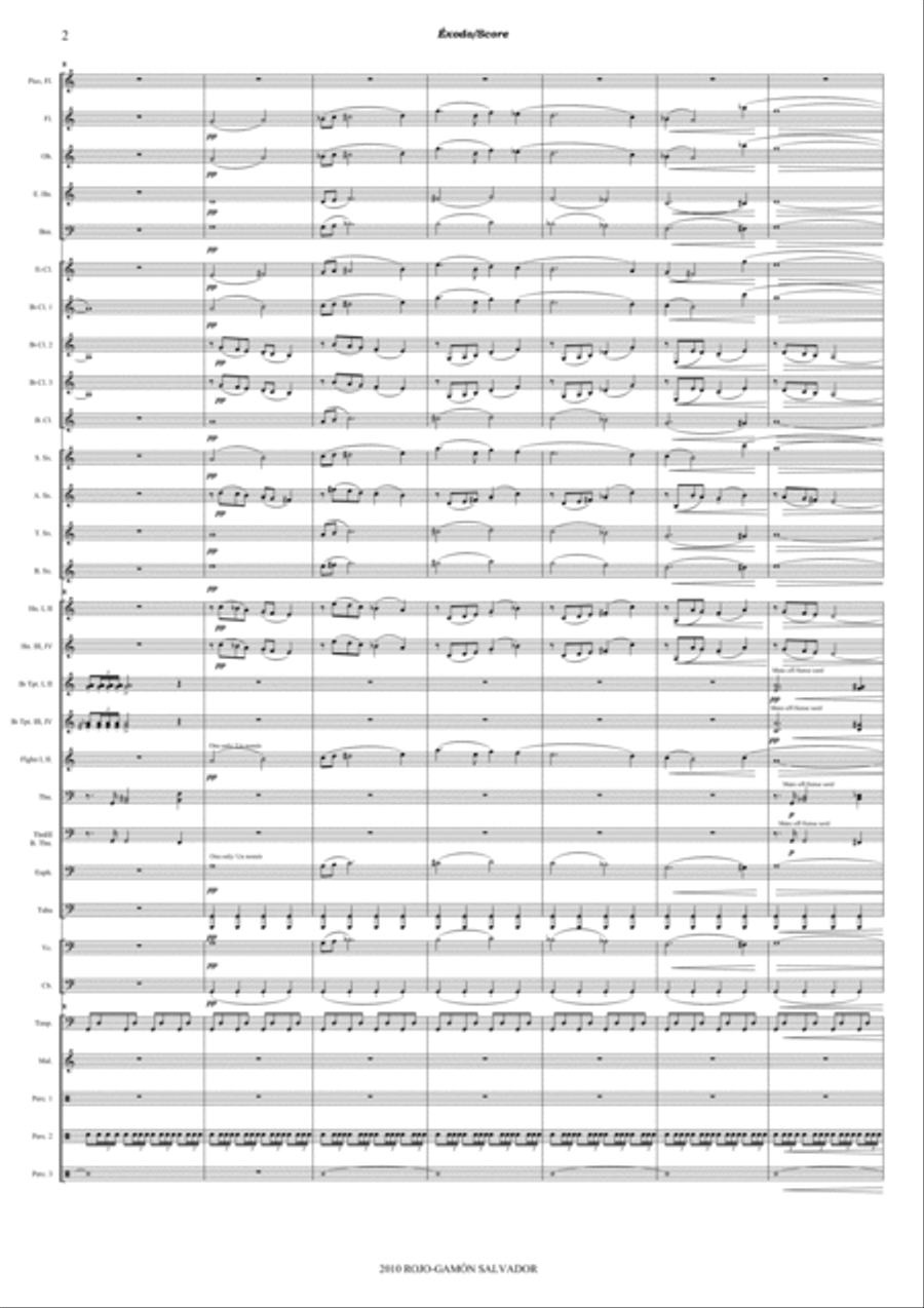 Éxodo Concert Band scores gallery preview page 5