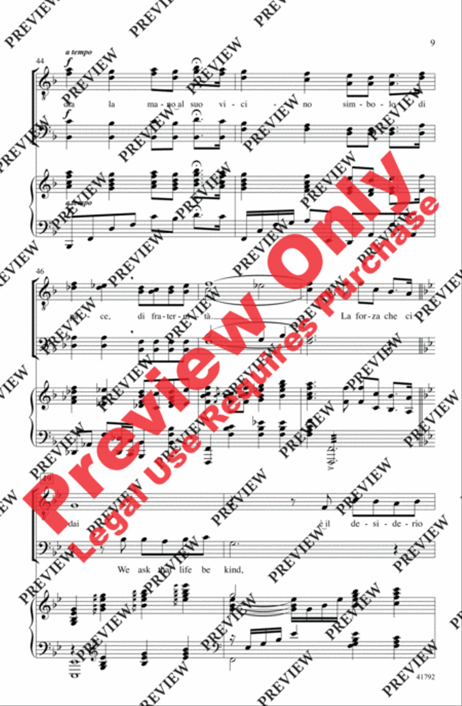 The Prayer The Prayer Men's Choir scores gallery preview page 20