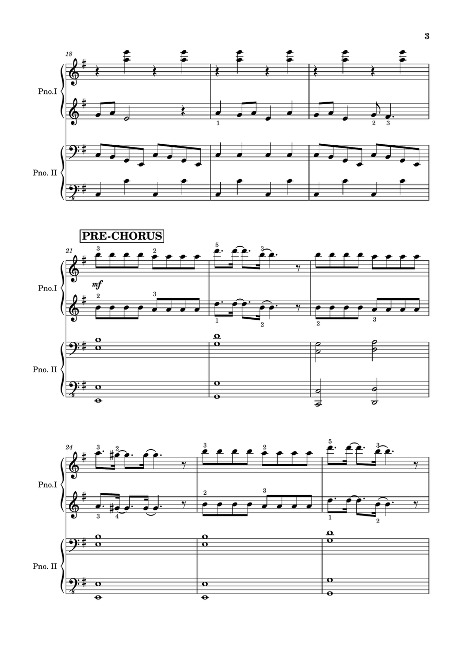 Teeth 1 Piano, 4-Hands scores gallery preview page 4