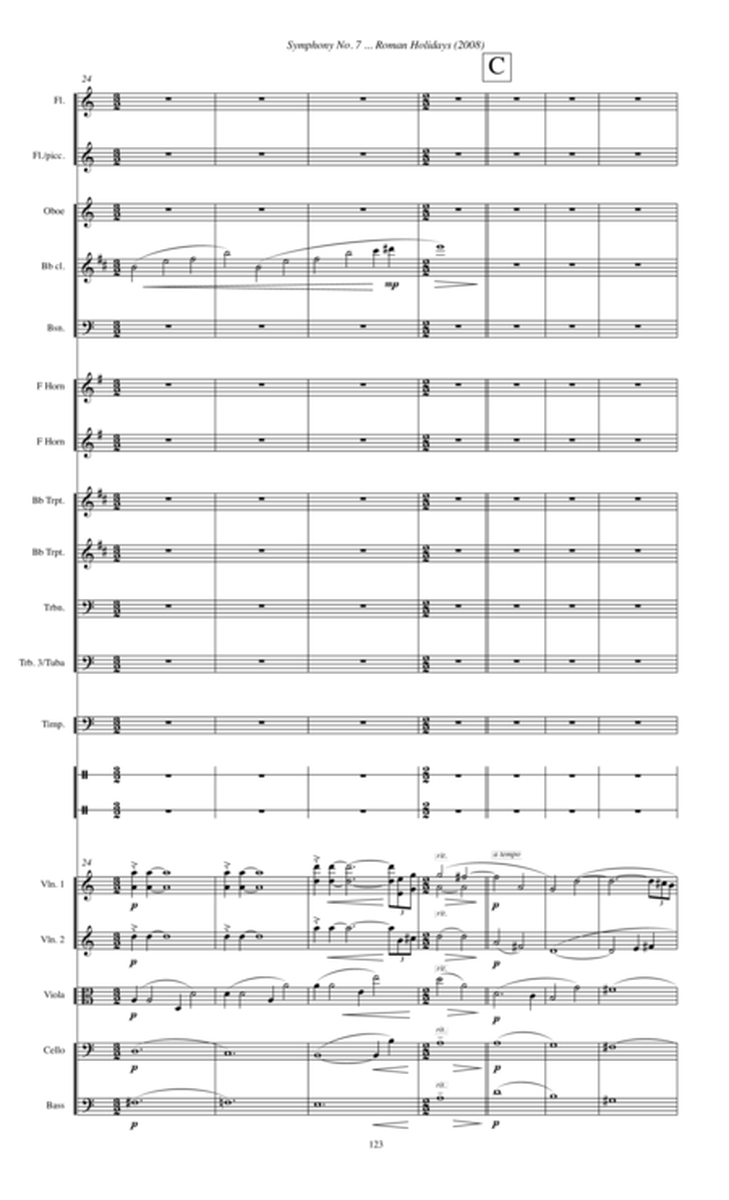 Symphony No. 7 ... Roman Holidays (2008) 4th movement, third interlude