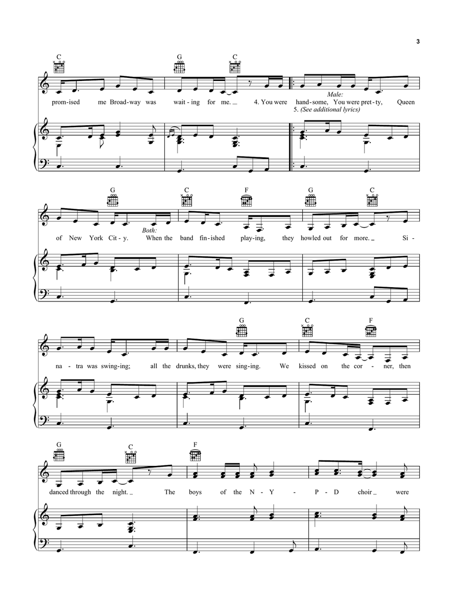 Fairytale Of New York Fairytale Of New York Acoustic Guitar scores gallery preview page 3