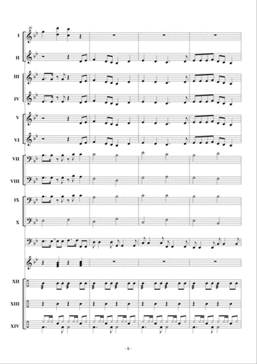 Woepsie Concert Band scores gallery preview page 7
