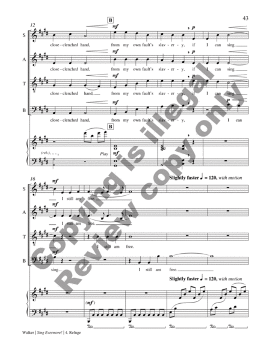Sing Evermore! (Choral Score) Divisi scores gallery preview page 18