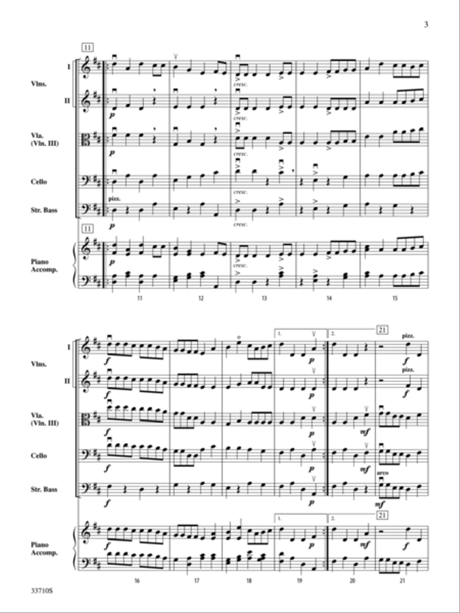 Sweet Suite String Orchestra scores gallery preview page 3