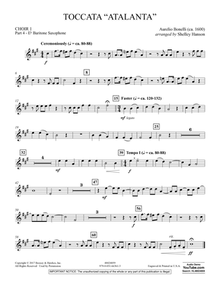 Toccata ("Atalanta") - Choir 1-Pt 4-Baritone Sax