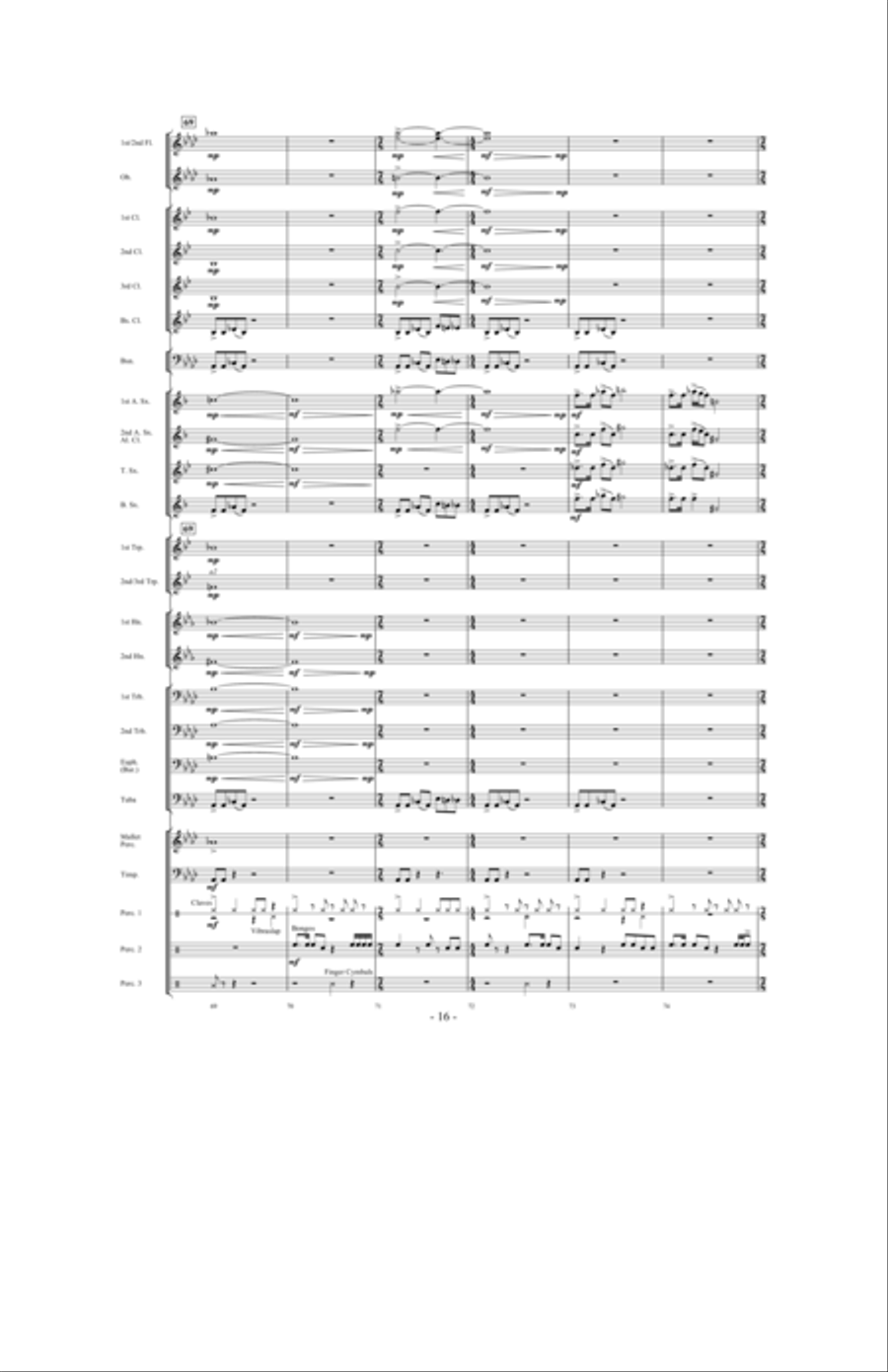 Valley of the Kings Concert Band scores gallery preview page 15