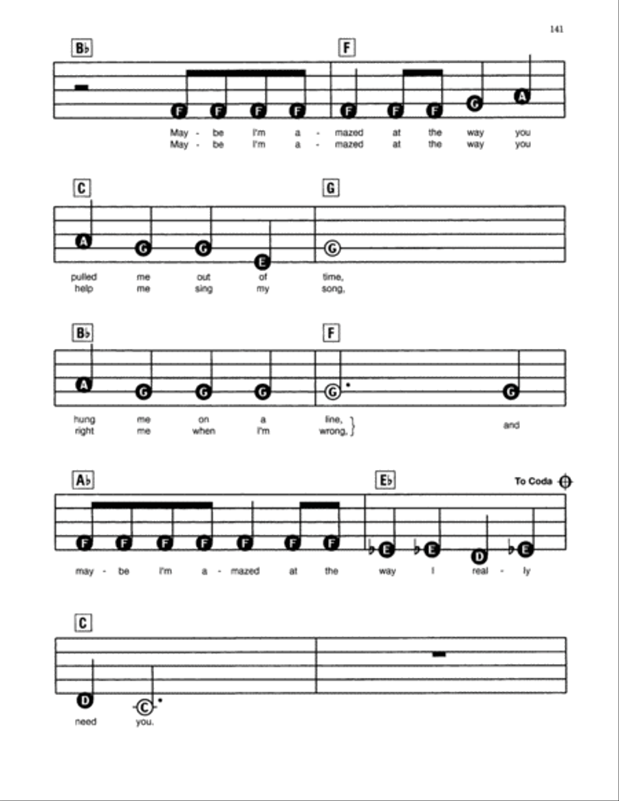 Maybe I'm Amazed Electronic Keyboard scores gallery preview page 2