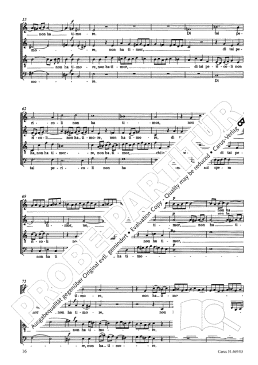 Davide penitente 4-Part scores gallery preview page 17