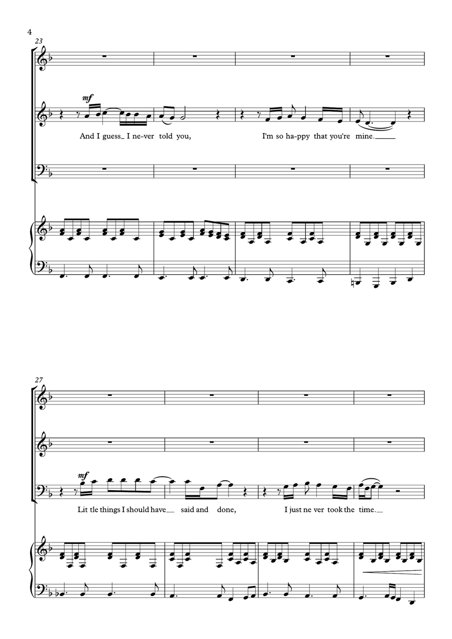 Always On My Mind 3-Part scores gallery preview page 4
