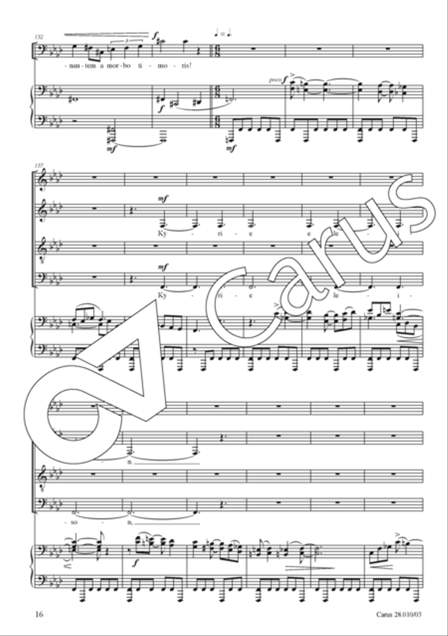 Missa ad maiorem Dei gloriam Divisi scores gallery preview page 17