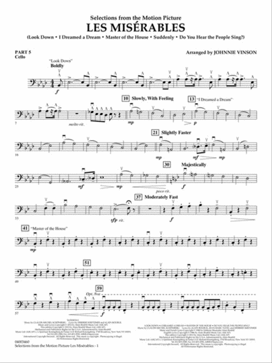 Les Misérables (Selections from the Motion Picture) Concert Band scores gallery preview page 8