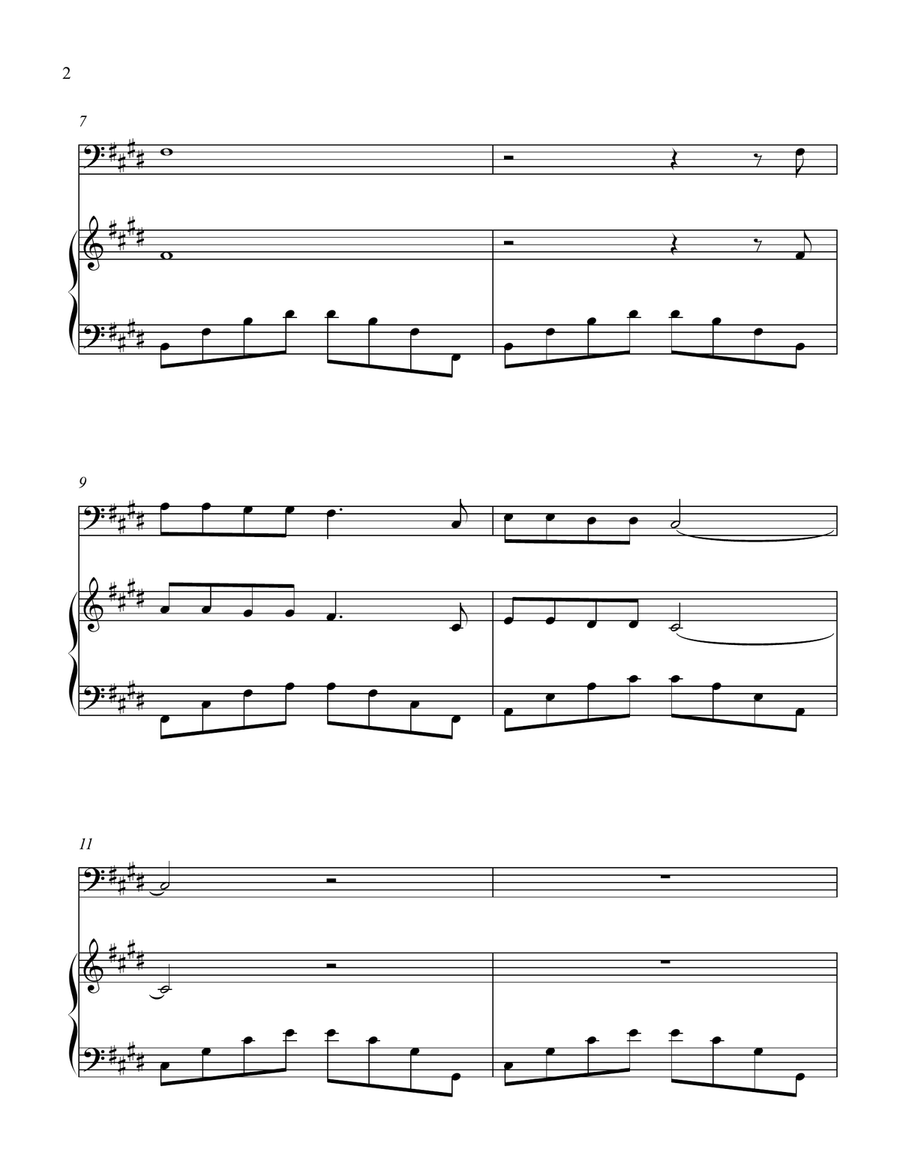 Walking In The Air Bassoon scores gallery preview page 2