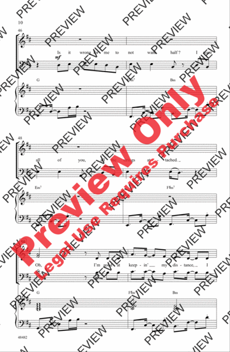If I Can't Have You 4-Part scores gallery preview page 10
