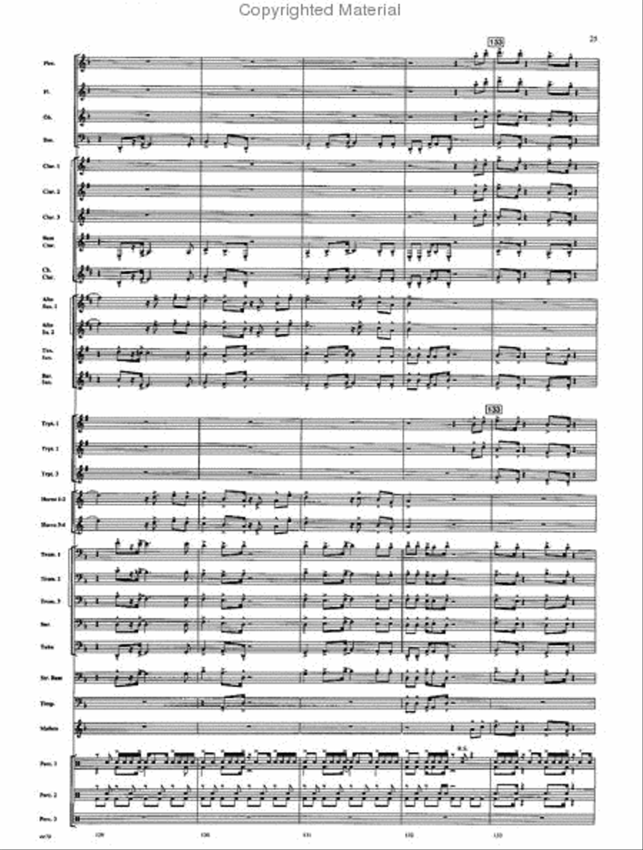 American Folk Fantasia Concert Band scores gallery preview page 26