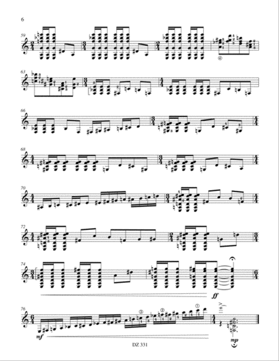 Sonate II Classical Guitar scores gallery preview page 6