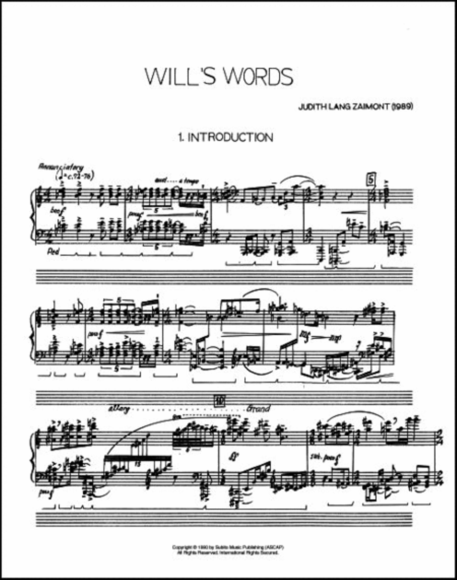 Will's Words Choir scores gallery preview page 3