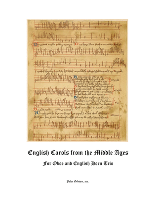 Book cover for English Carols From the Middle Ages - Oboe and English Horn Trio