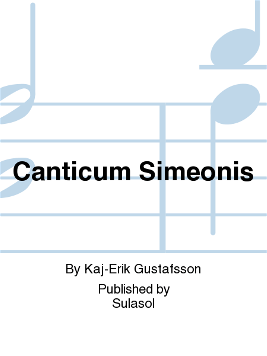 Canticum Simeonis Canticum Simeonis TTBB scores gallery preview page 1