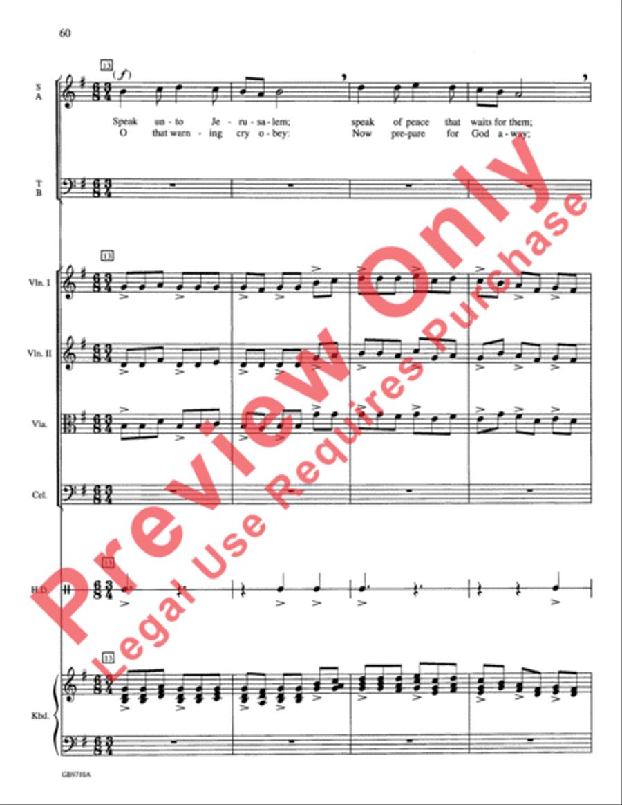 A Festival of Lessons and Carols Choir scores gallery preview page 61