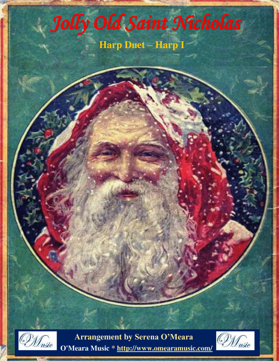 Jolly Old Saint Nicholas, Harp Duet, Harp I Celtic Harp scores gallery preview page 1