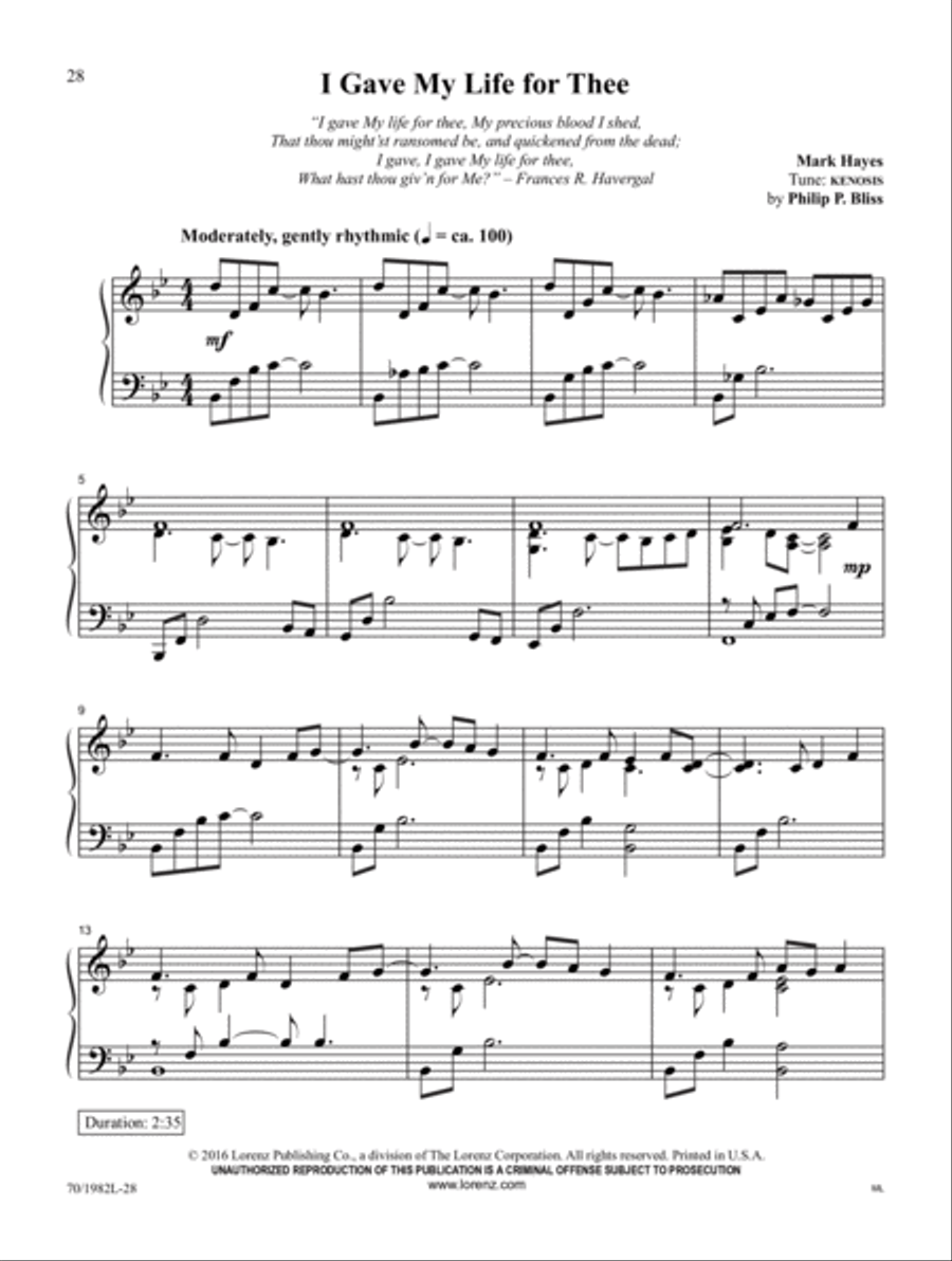 Light of The World Piano Solo scores gallery preview page 17