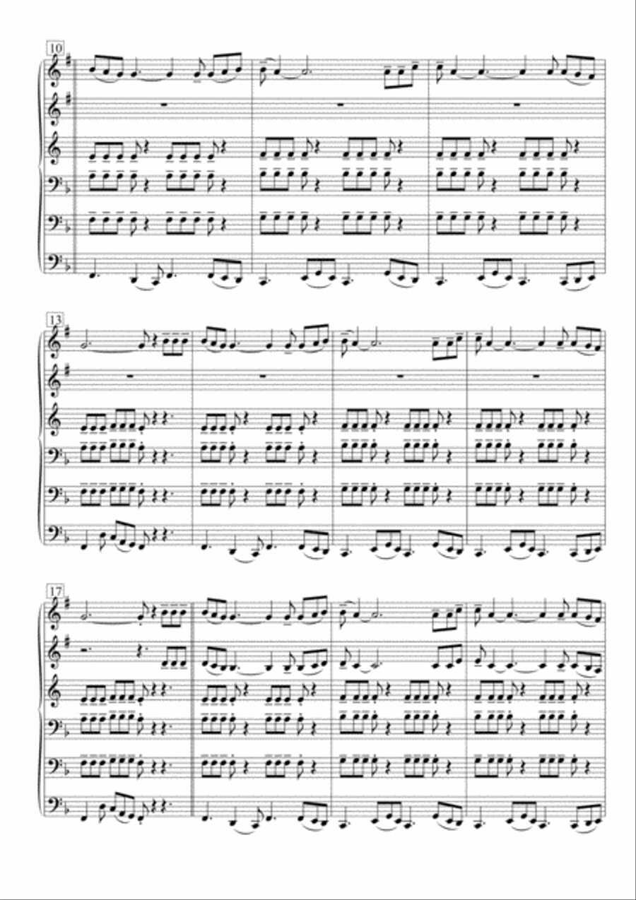 Lonely Boy Brass Ensemble scores gallery preview page 3