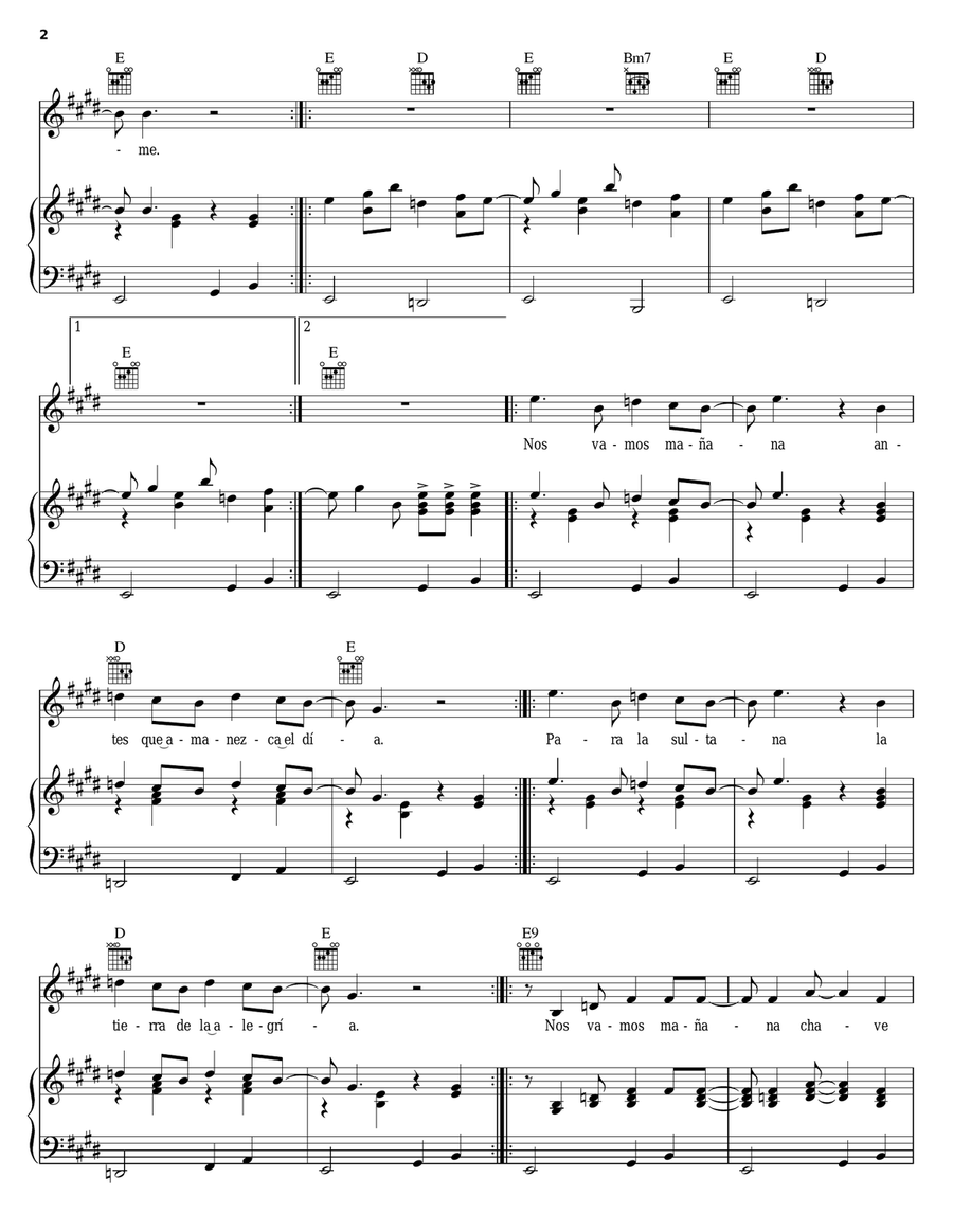 Ay Chave Guitar scores gallery preview page 2