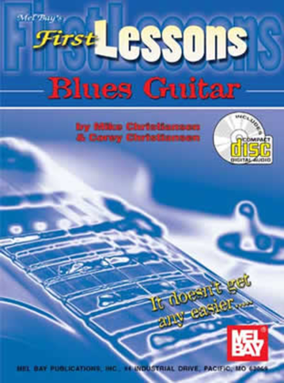 Book cover for First Lessons Blues Guitar