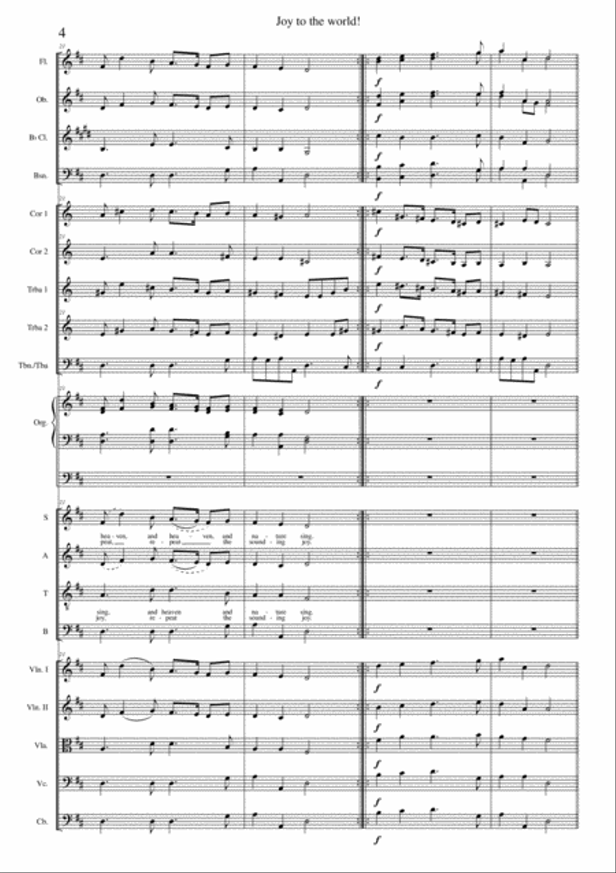 Joy to the World Full Orchestra scores gallery preview page 4