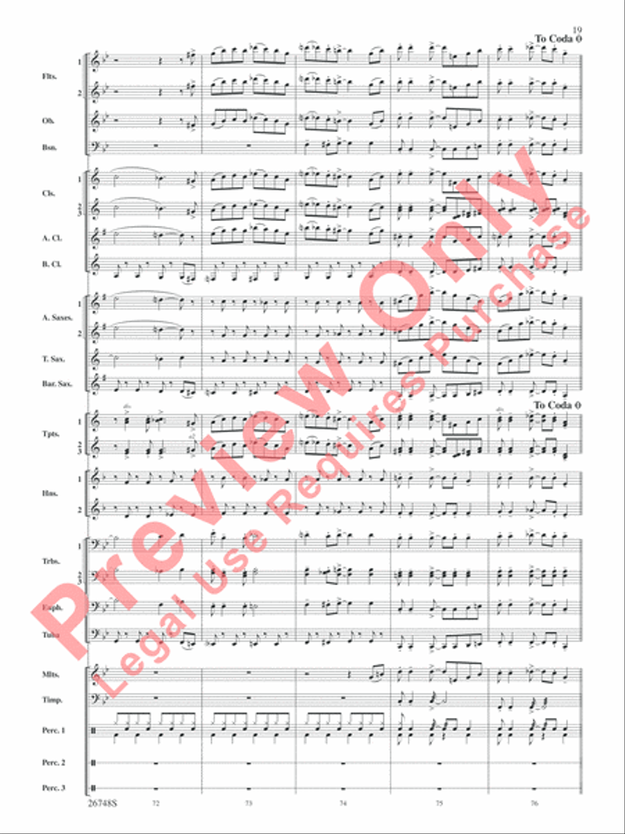 Cotton Ferry Expedition Concert Band scores gallery preview page 20