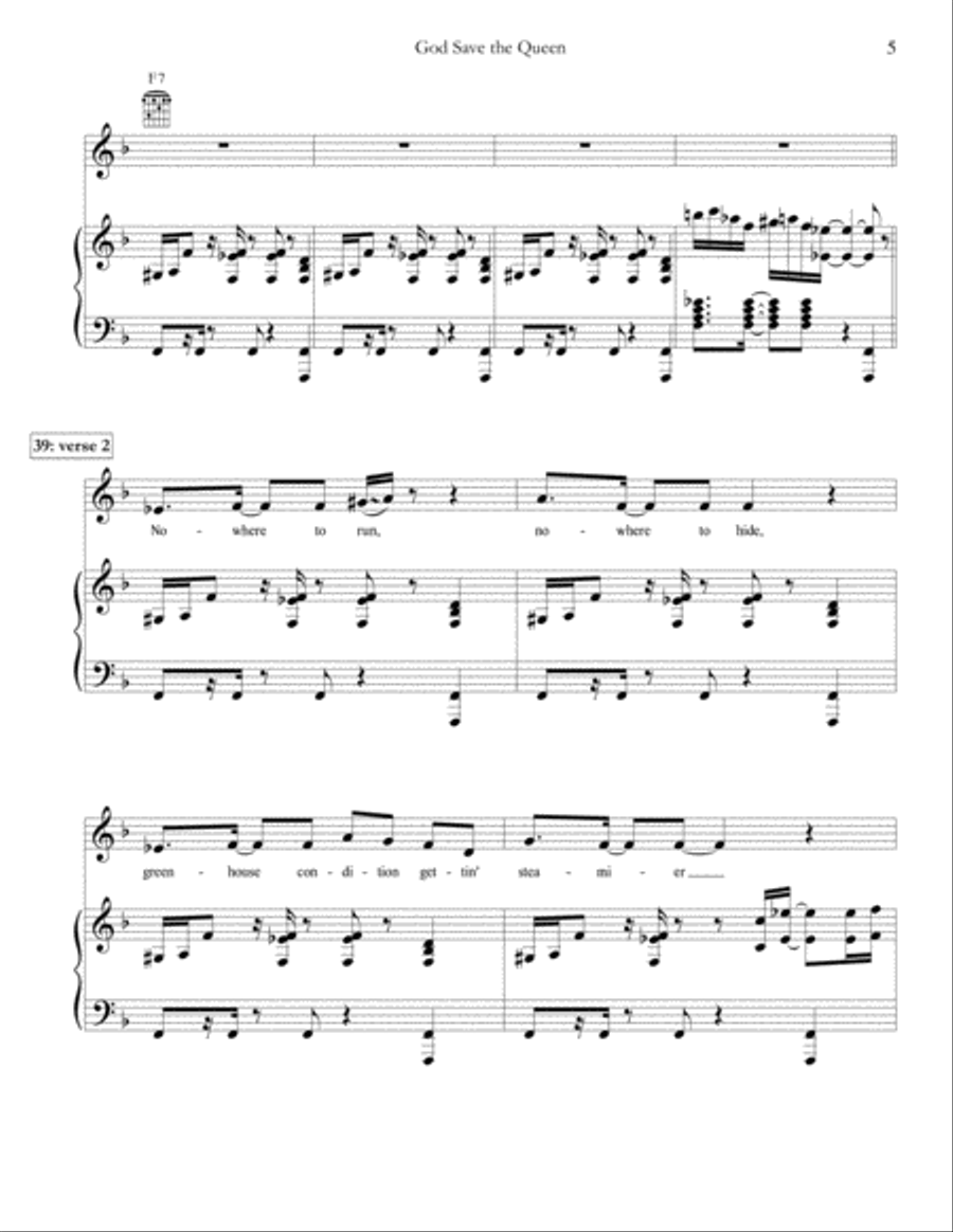 God Save The Queen Voice scores gallery preview page 5